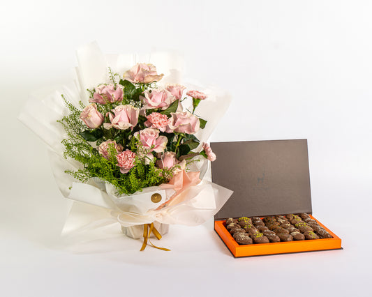 Pink Rose & Carnation Harmony Box