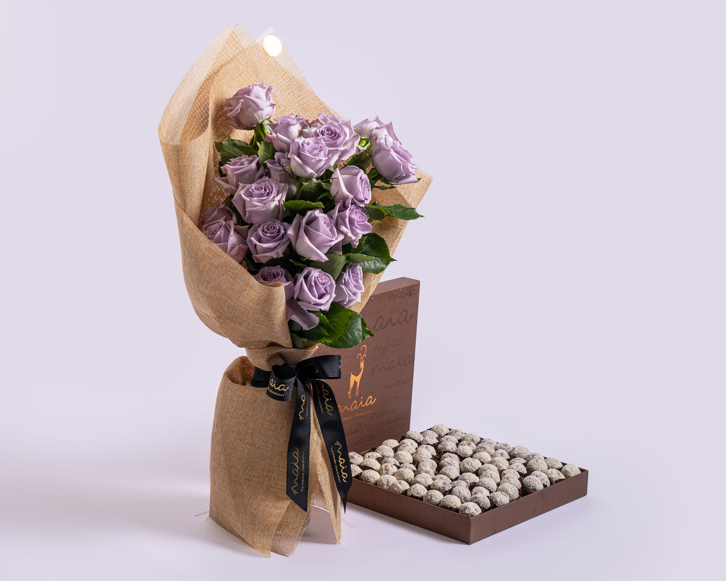 Premium Coconut Truffles Box with Stems Cool Water