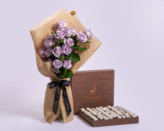 Premium Coconut Truffles Box with Stems Cool Water