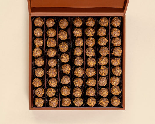 Premium Leather Tahini Truffles Box