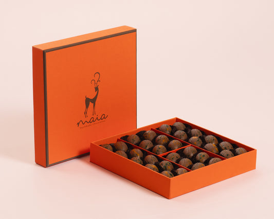 Medium Orange Box Dubai Chocolate