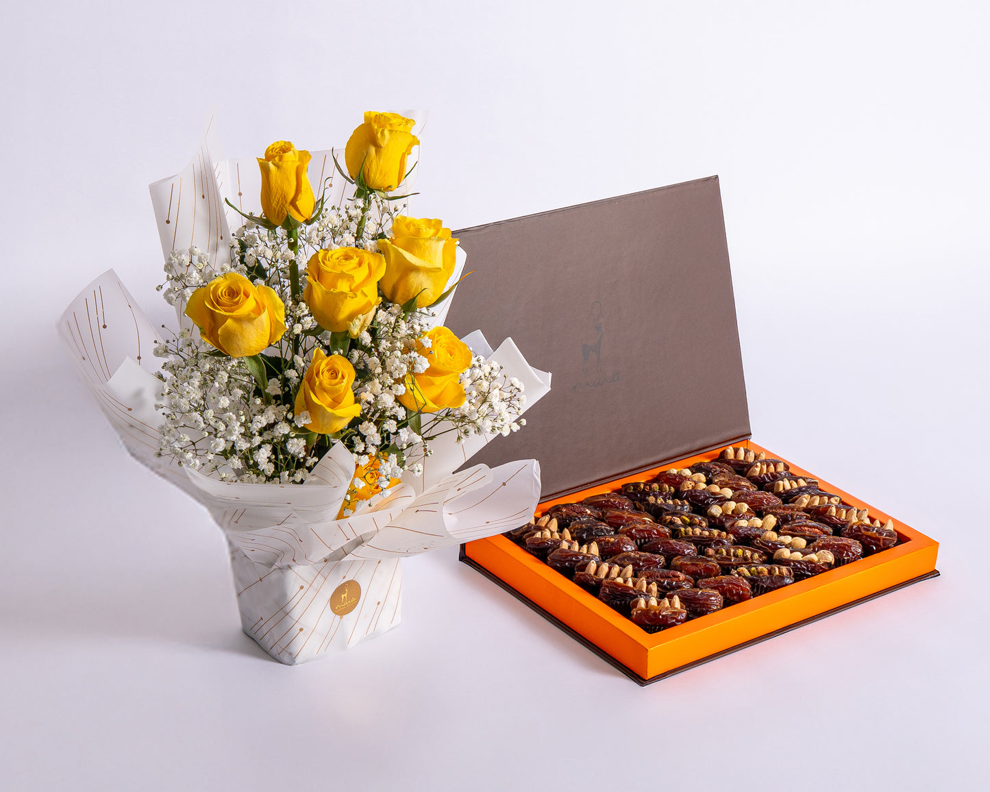 Yellow Roses & Chocolate Gift Set