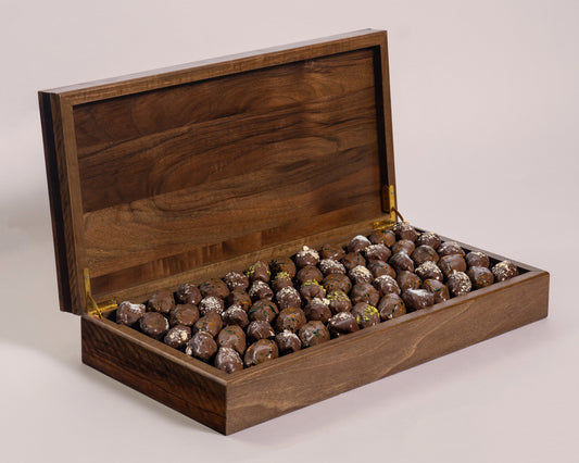 Premium Wooden Assorted Chocolate Dates Box