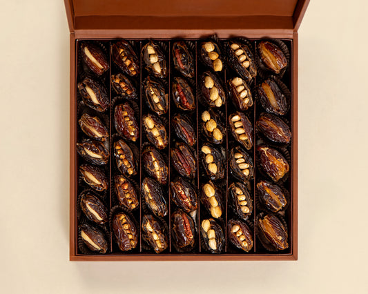 Premium Leather Dates with Nuts Box