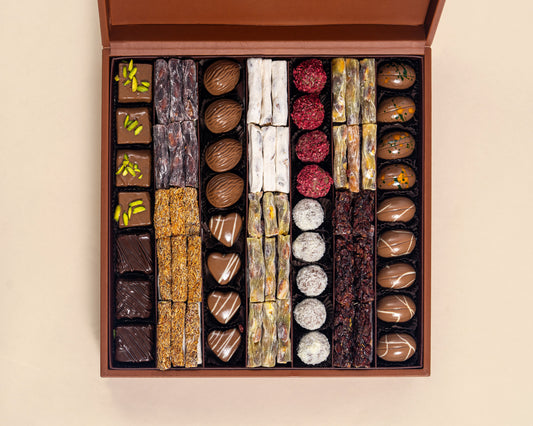 Premium Leather Assorted Chocolates&Turkish Delight Box