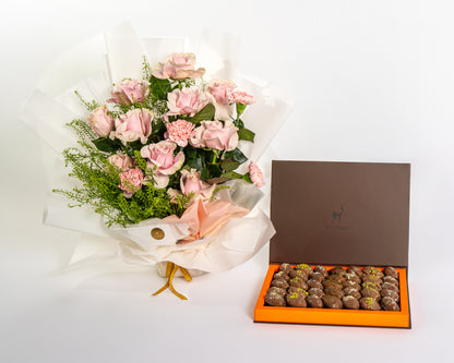 Pink Rose & Carnation Harmony Box