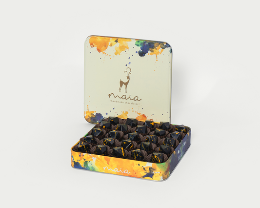 Large Box Luxury Tahini Molasses Milk Chocolate 500g