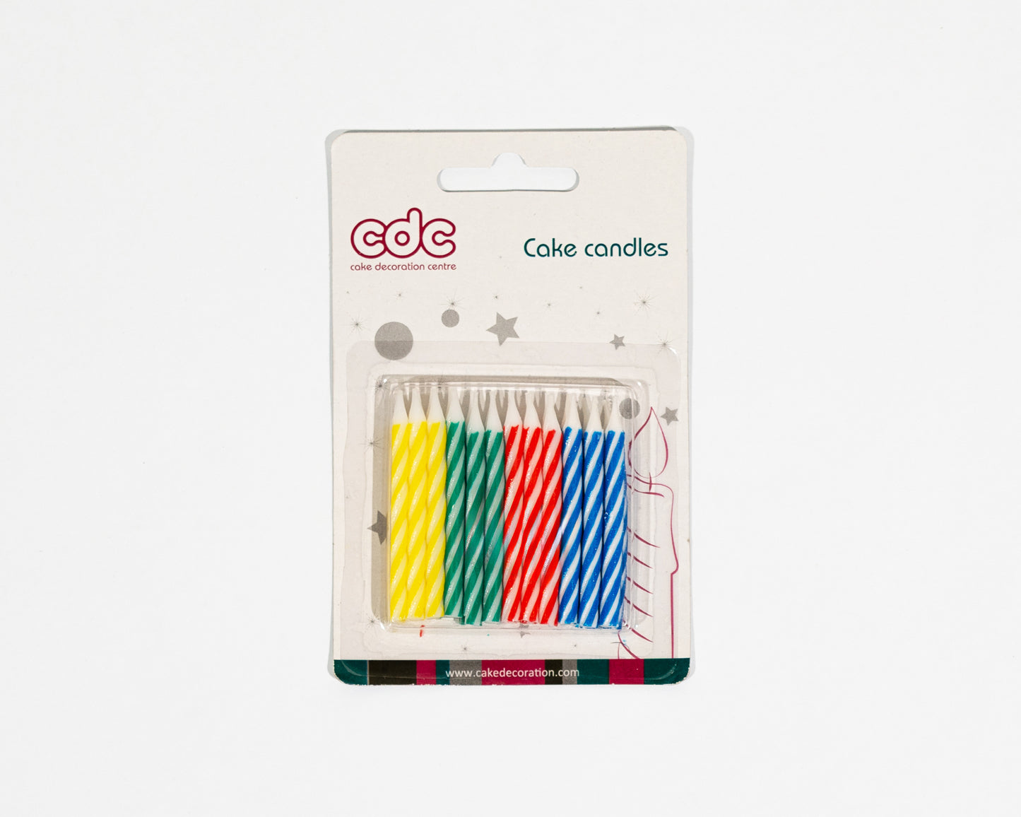 Birthday candle set brightens the cake