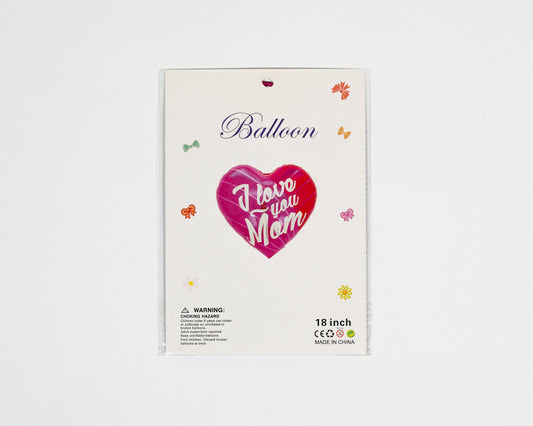 Heart balloon shows mom love