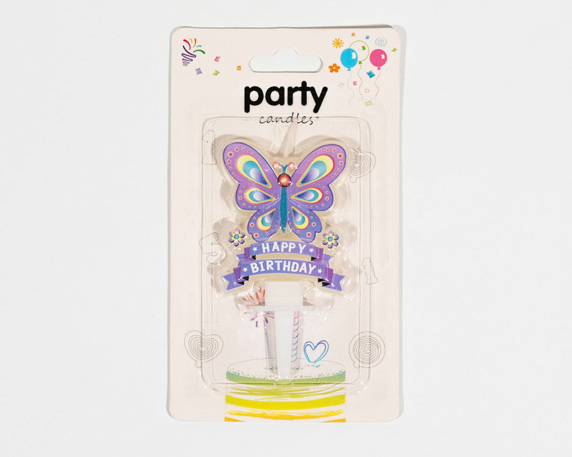 Butterfly candle adds fun to the cake