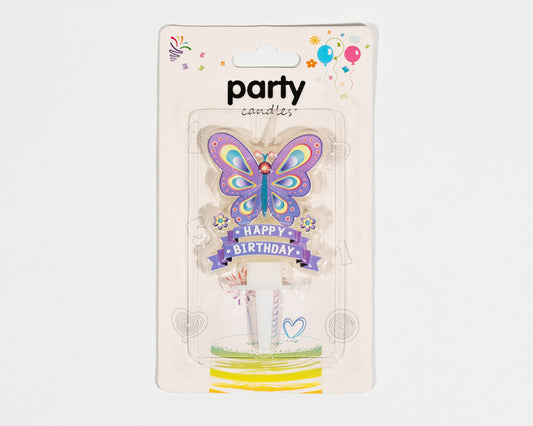 Butterfly candle adds fun to the cake