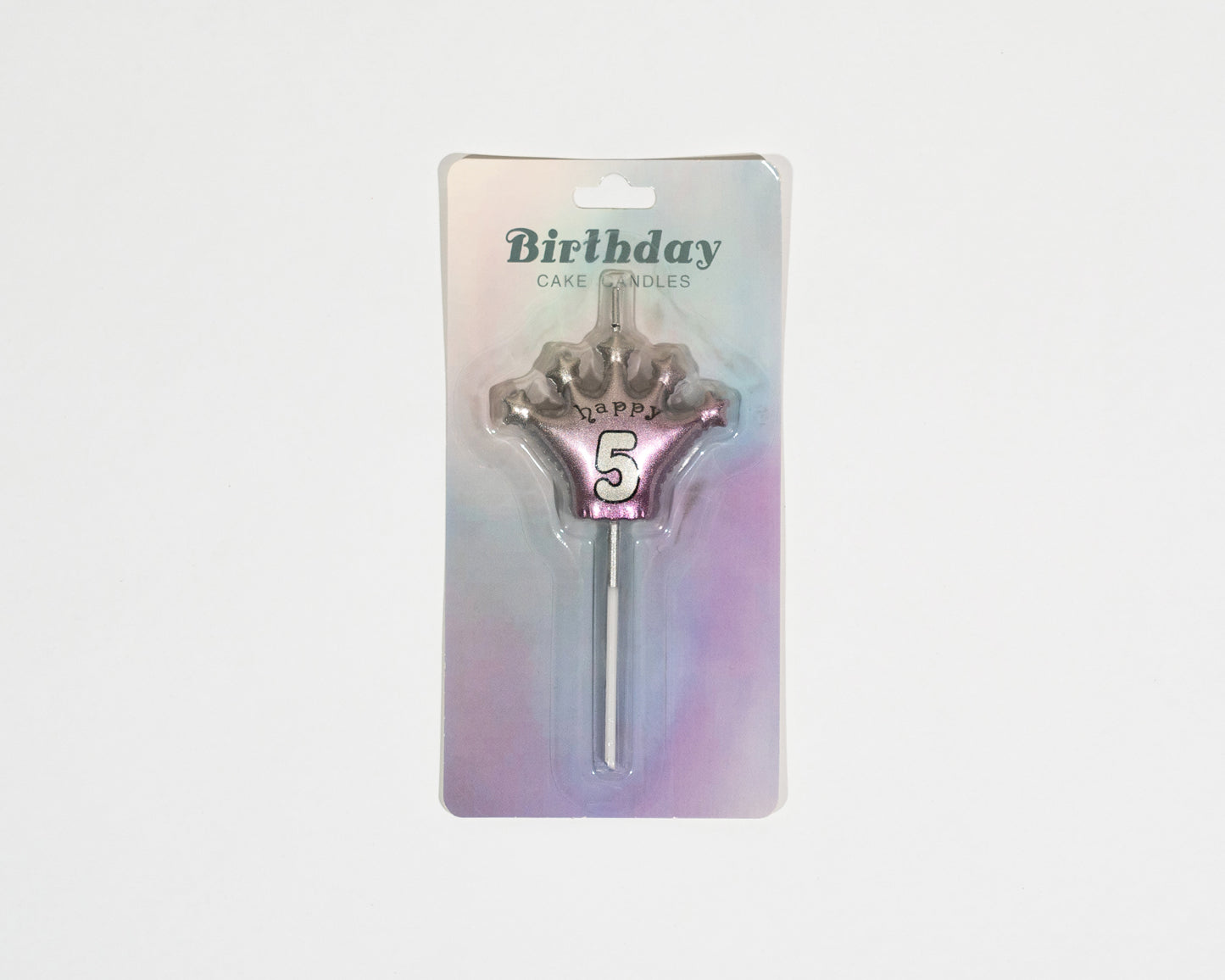 Number 5 candle adds a spark to the cake