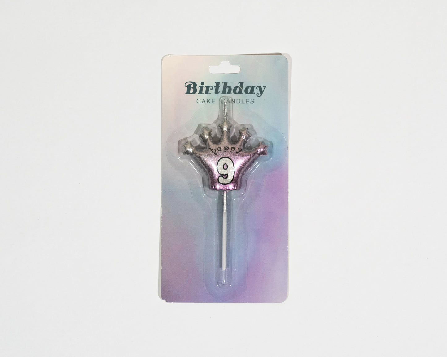 Number 9 candle adds a spark to the cake