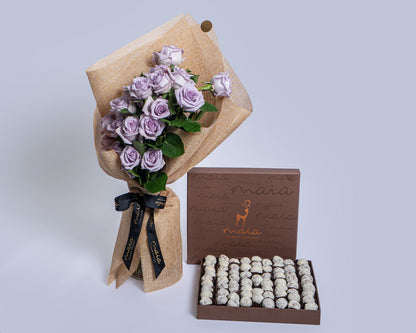 Premium Coconut Truffles Box with Stems Cool Water