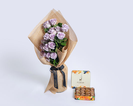 Medium Box Assorted Chocolate Dates with Stems Cool Water