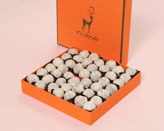 Medium Orange Box Coconut Truffles