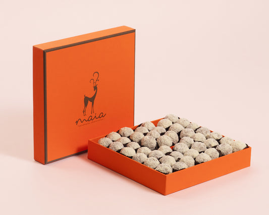 Medium Orange Box Coconut Truffles