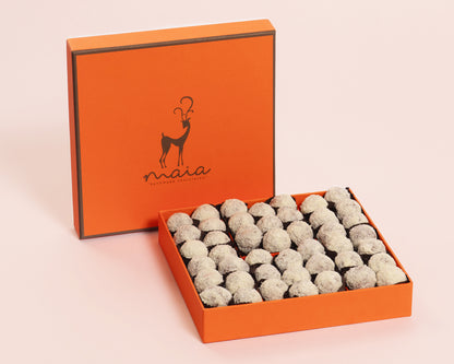 Medium Orange Box Coconut Truffles