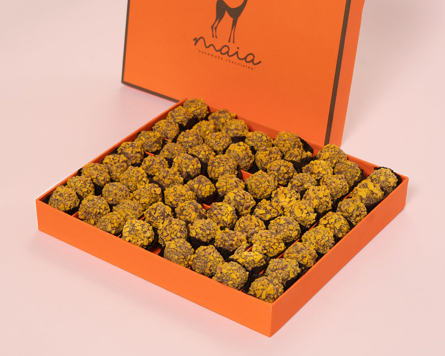 Large Orange Box Mango Truffles