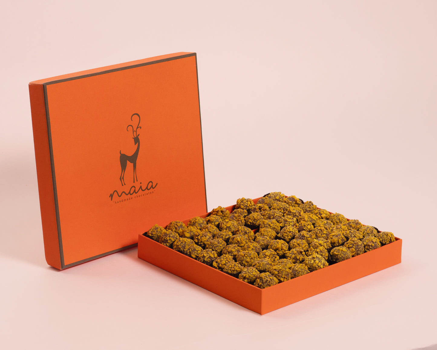 Large Orange Box Mango Truffles