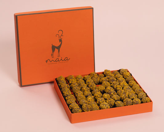 Large Orange Box Mango Truffles