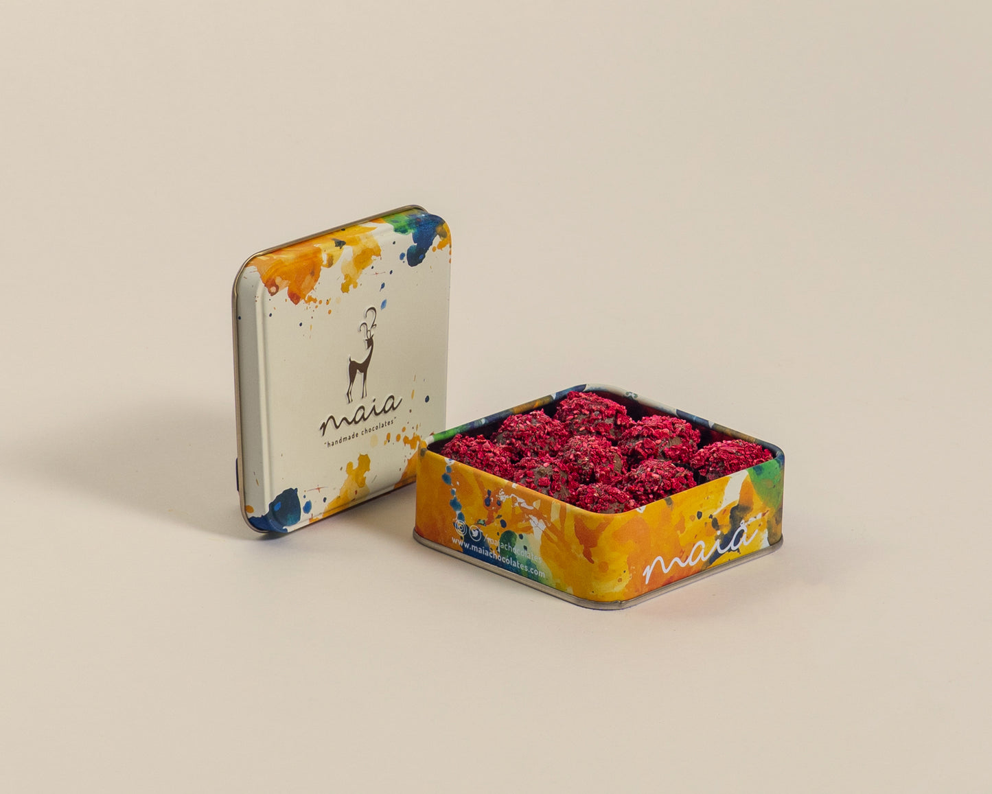 Small Box Raspberry Truffles