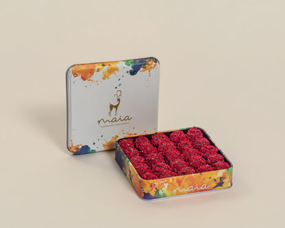 Medium Box Raspberry Truffles