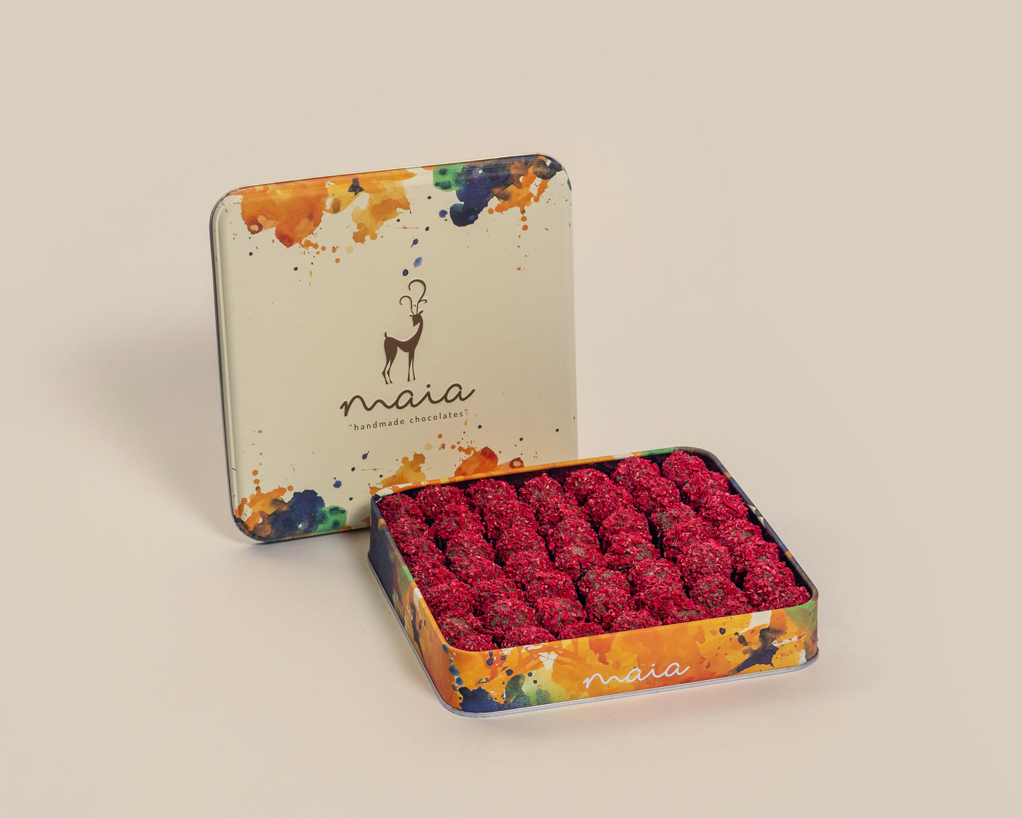 Large Box Raspberry Truffles