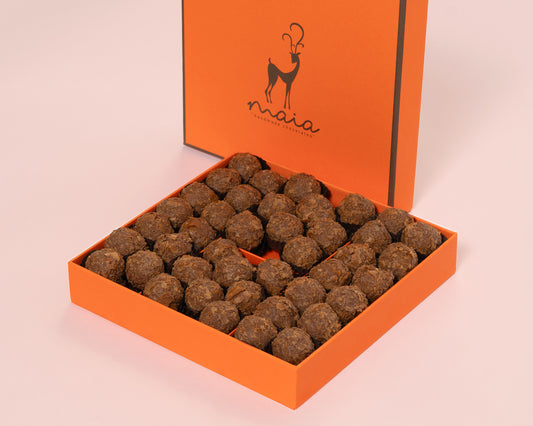 Medium Orange Box Tahini Truffles