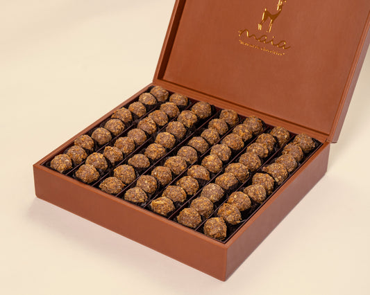 Premium Leather Tahini Truffles Box