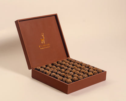 صندوق حلوى الطحينة الفاخر المصنوع من الجلد