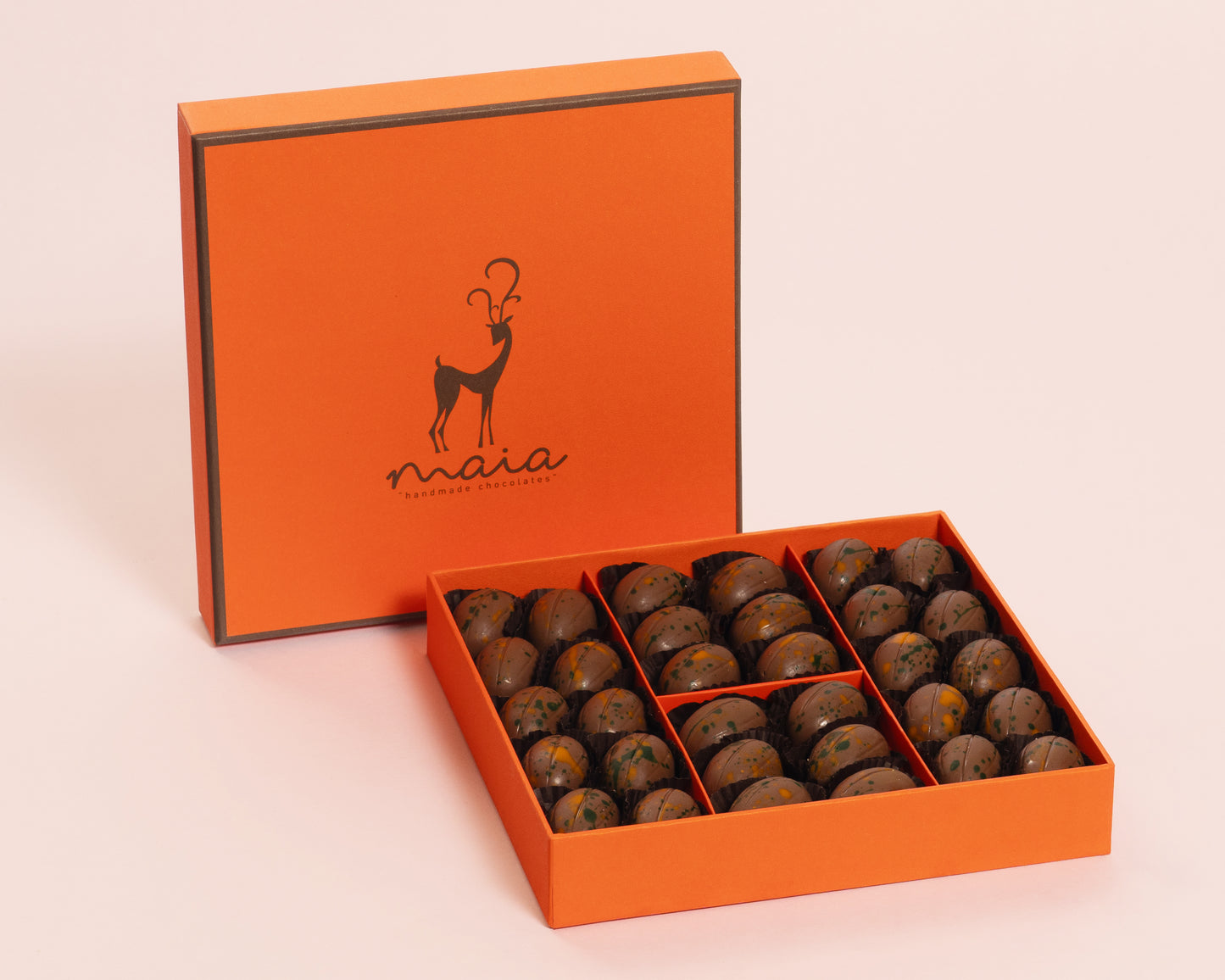 Medium Orange Box Dubai Chocolate