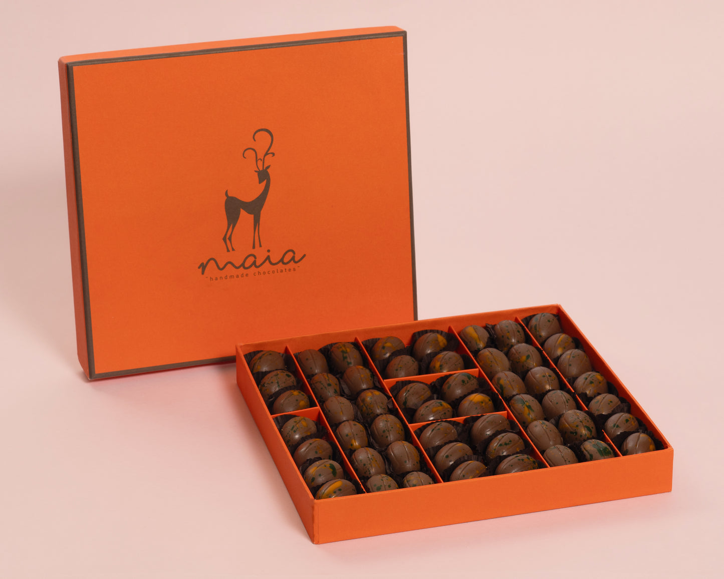 Large Orange Box Dubai Chocolate