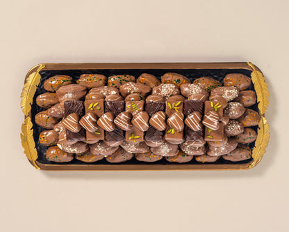 Premium Rectangle Assorted Chocolates&Chocolate Date Plate