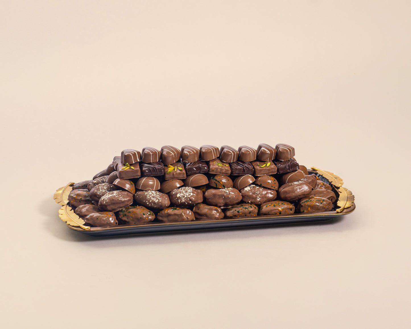 Premium Rectangle Assorted Chocolates&Chocolate Date Plate