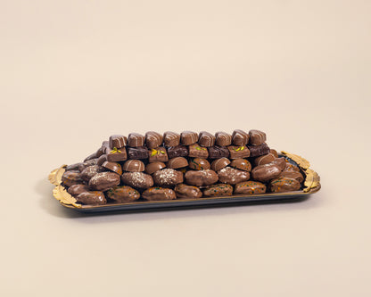 Premium Rectangle Assorted Chocolates&Chocolate Date Plate