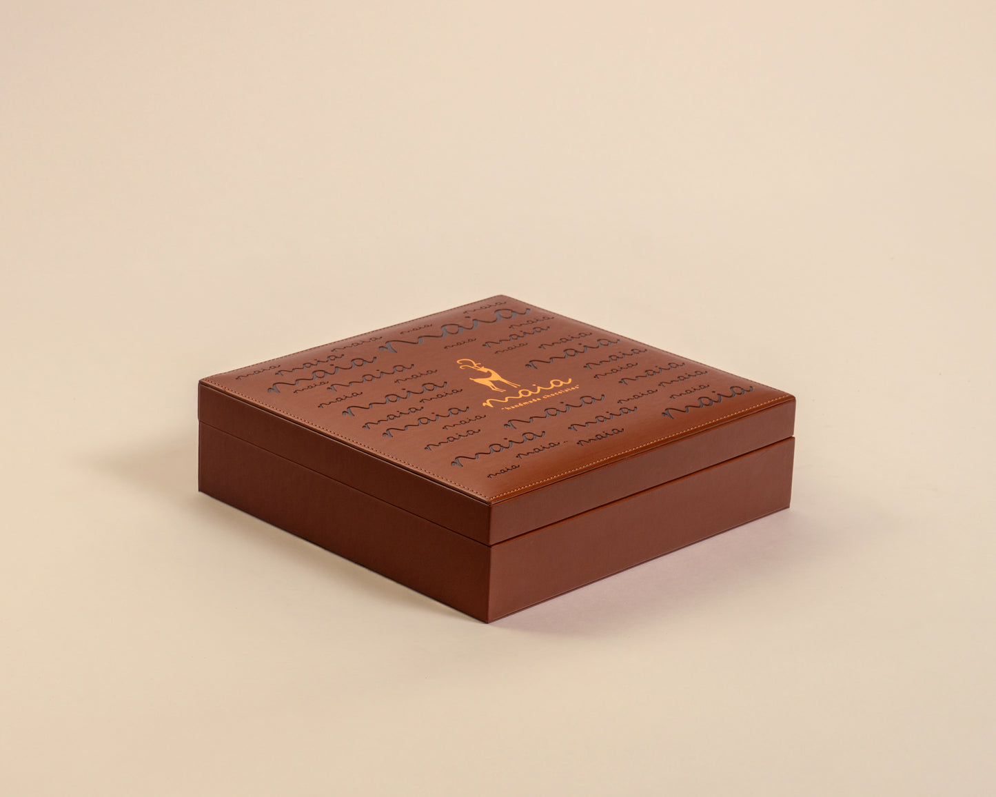 Premium Leather Dates with Nuts Box