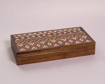 Premium Wooden Dates with Nuts Box