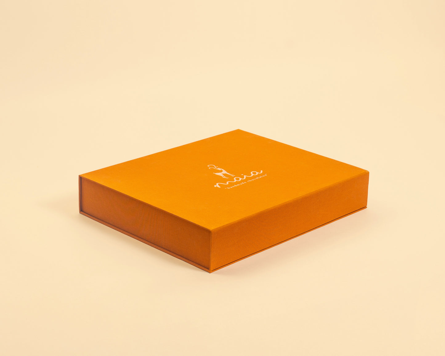 Premium Orange Leather Coconut Truffles Box