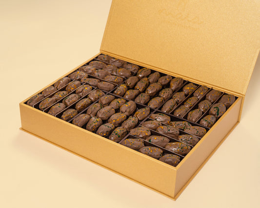 Premium Gold Leather Dubai Date Box