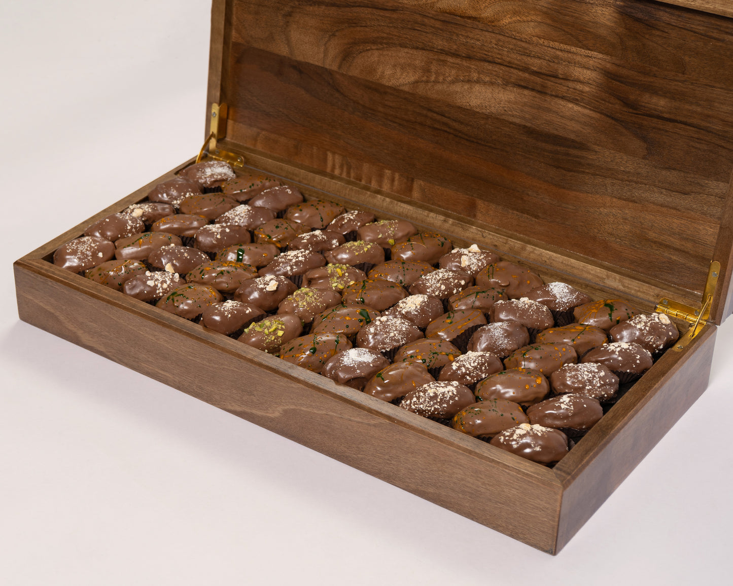 Premium Wooden Assorted Chocolate Dates Box