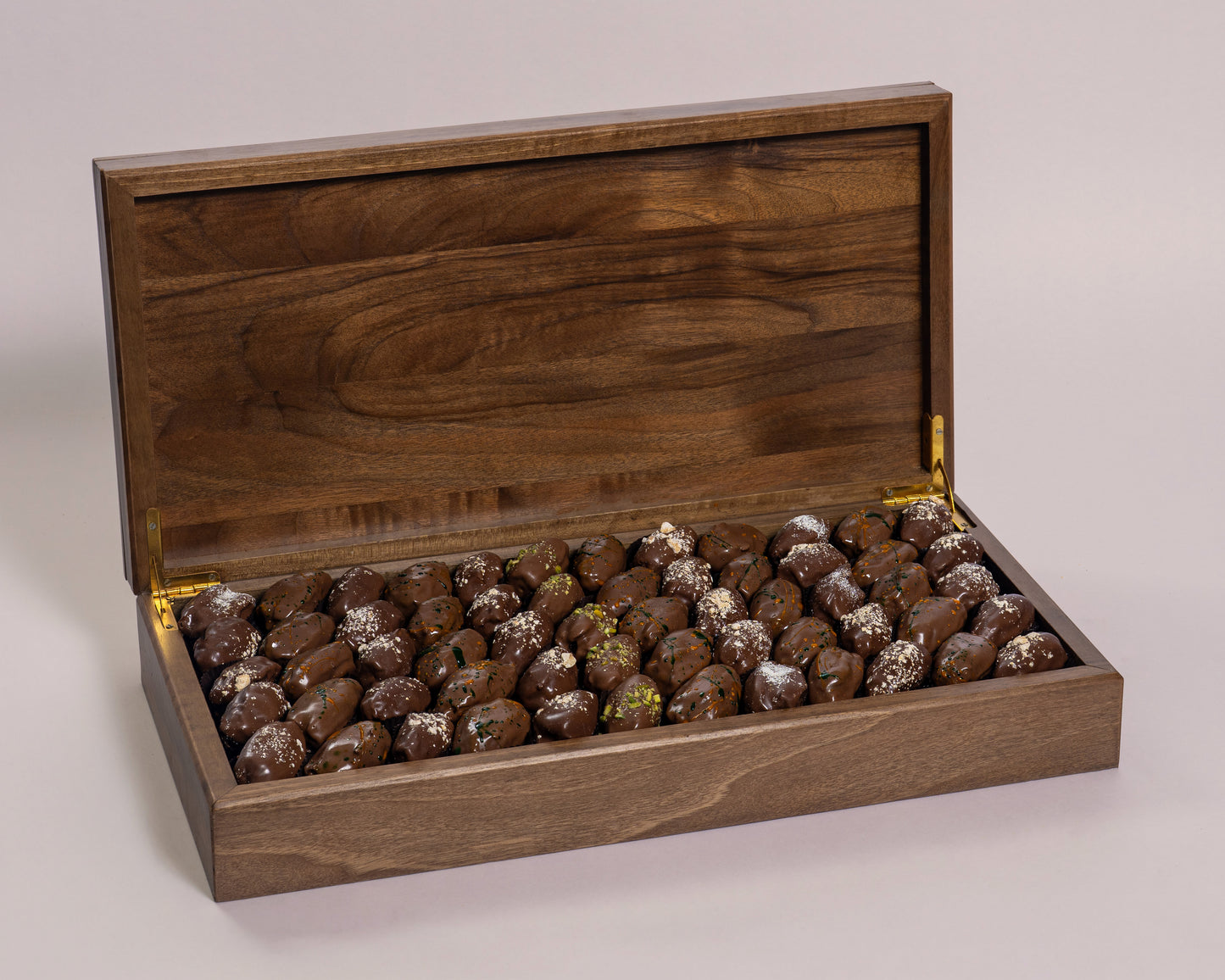 Premium Wooden Assorted Chocolate Dates Box