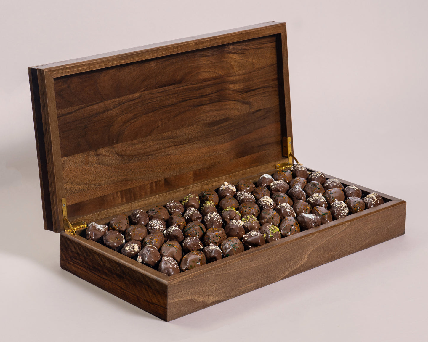Premium Wooden Assorted Chocolate Dates Box