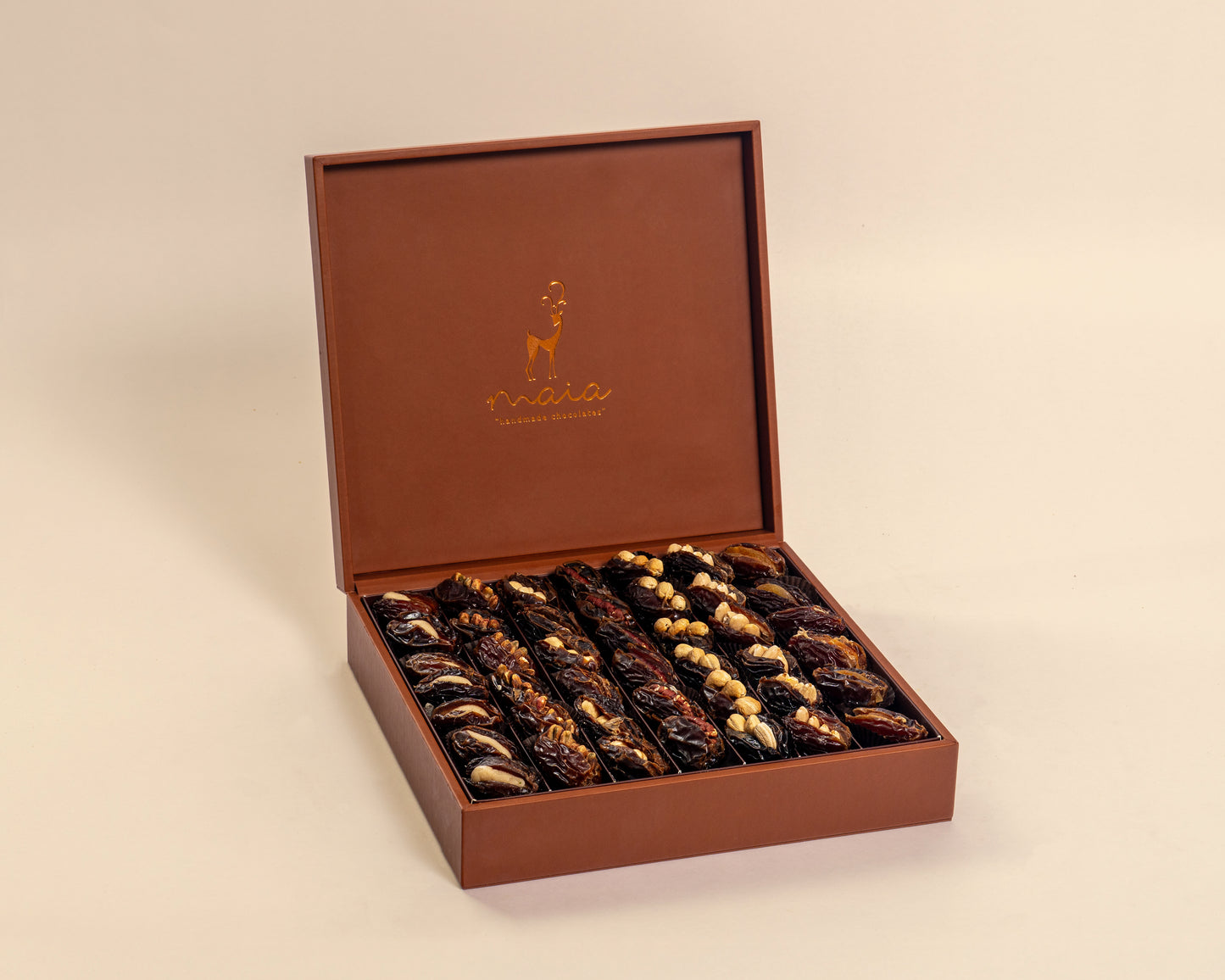 Premium Leather Dates with Nuts Box