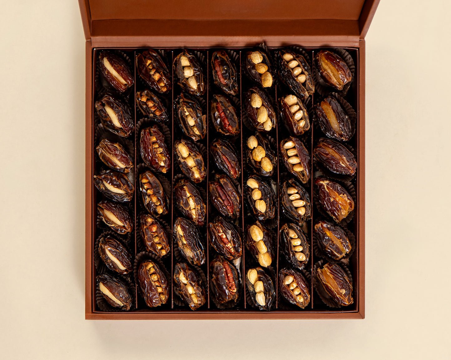 Premium Leather Dates with Nuts Box
