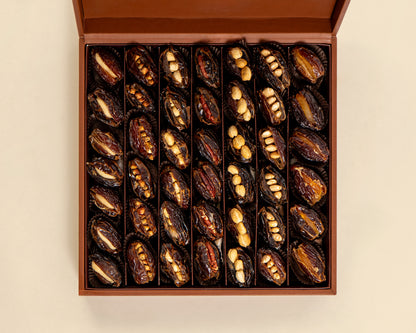 Premium Leather Dates with Nuts Box
