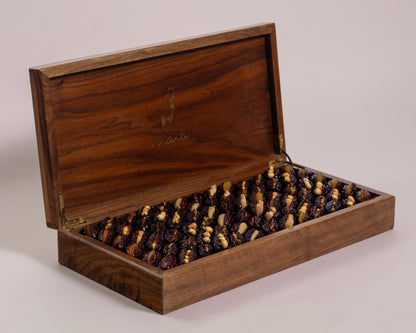 Premium Wooden Dates with Nuts Box