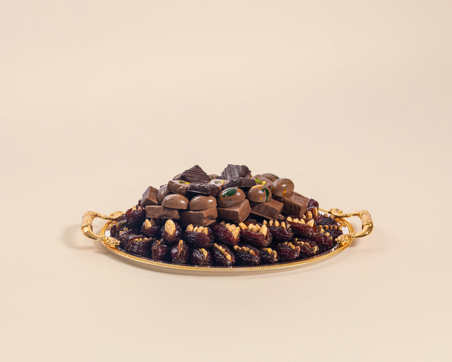 Premium Small Assorted Chocolates&Dates with Nuts Tray