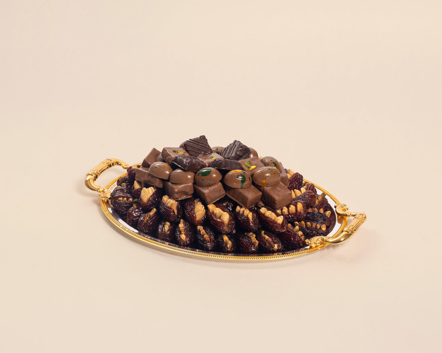Premium Small Assorted Chocolates&Dates with Nuts Tray