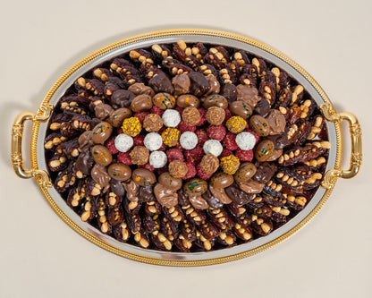 Premium Large Assorted Chocolates&Dates with Nuts Tray